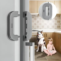 Childproof Refrigerator Door Lock - Self-Locking Safety Latch for Kids & Pets