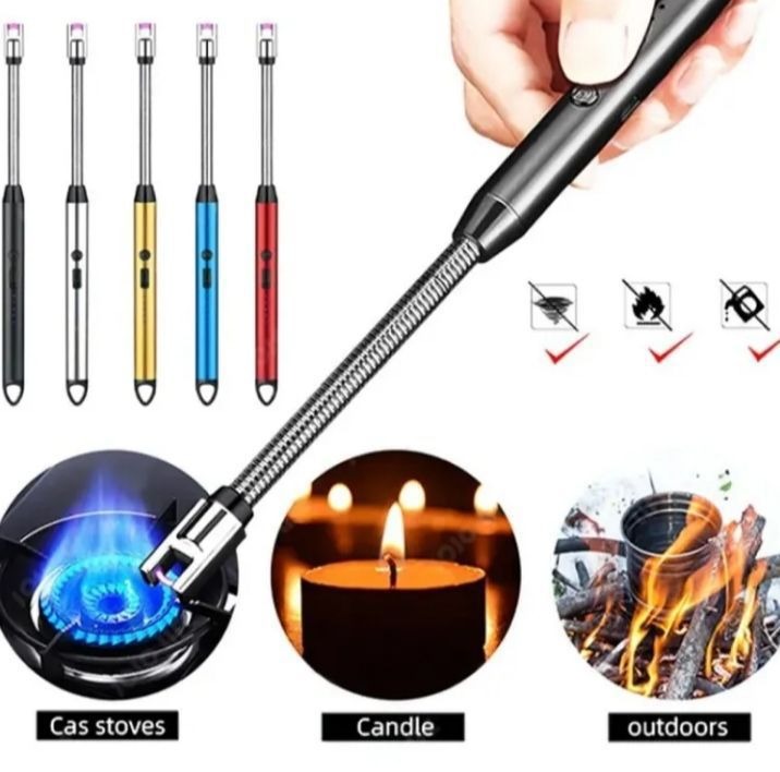 Rechargeable USB Electric Arc Lighter - 360° Flexible Neck Electronic Lighter