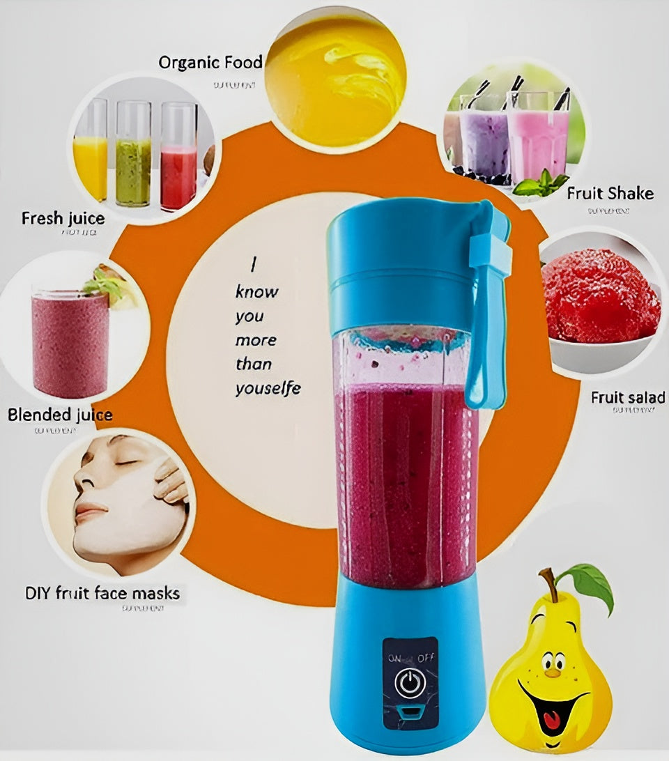 6 Blade Mini Portable USB Juicer