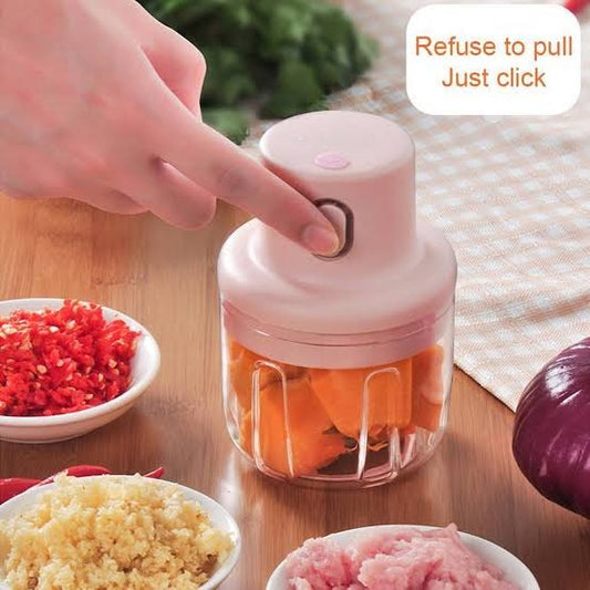 Compact USB Rechargeable Electric Mini Chopper & Blender