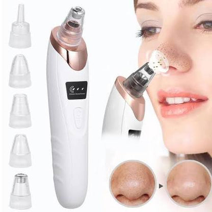 5-in-1 Rechargeable Blackhead Remover & Face Vacuum Derma Suction