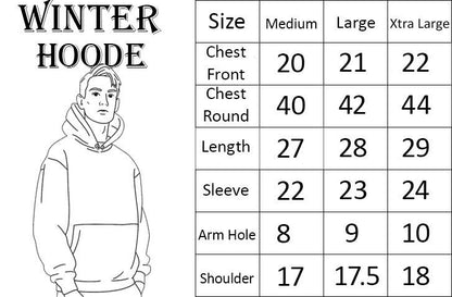 Classic Winter Fleece Hoodie – Ultimate Warmth & Comfort