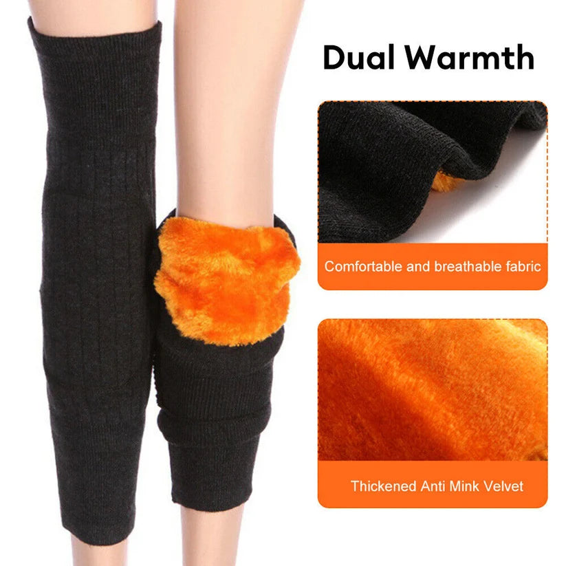 2 Pcs Wool Knee Warmers For mens & Womens